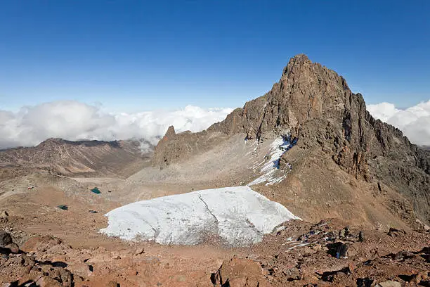  The overview about lake  turkana and mount kulal in kenya